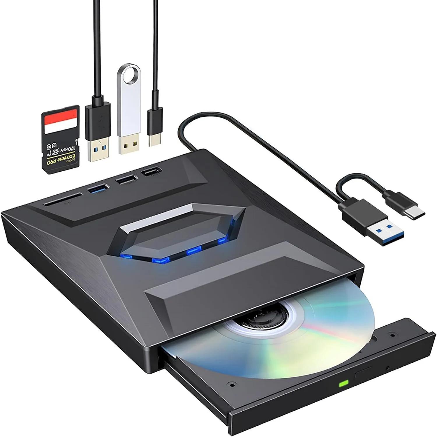 USB 3.0 C Ÿ  CD DVD ̺, USB  C Ÿ SD ī , CD DVD RW ROM ũ ÷̾,    